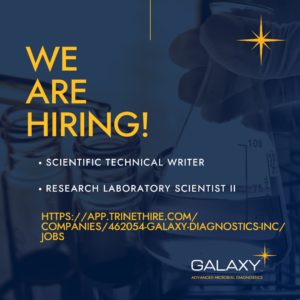 We are hiring. Scientific Technical Writer. Research Laboratory Scientist II.